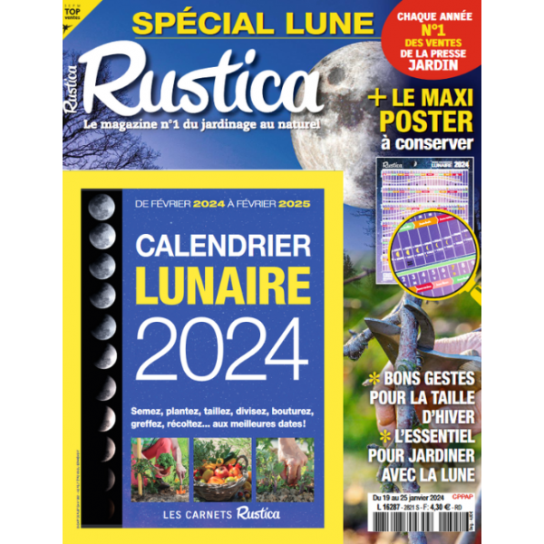 N°2821 - Les tailles à faire avant la fin de l'hiver + Calendrier lunaire  2024