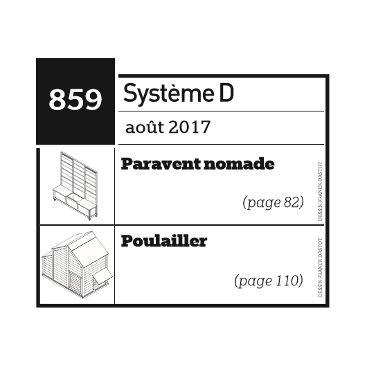 Paravent nomade + poulailler - Plan envoyé par courrier au format papier