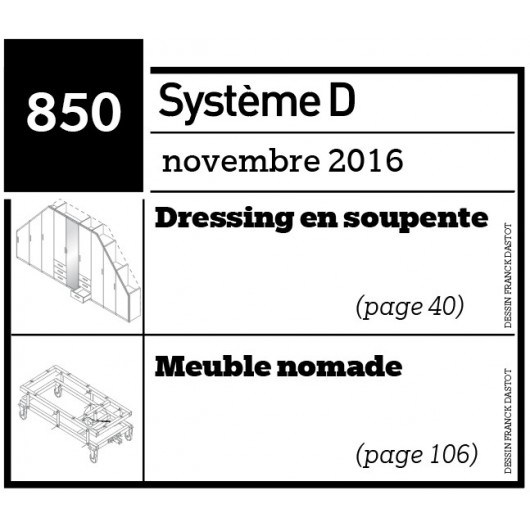 Dressing en soupente + Meuble nomade - Plan envoyé par courrier au format papier