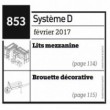 Lits mezzanine + Brouette décorative - Plan envoyé par courrier au format papier