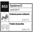 Cabane pour enfants + table de jardin - Plan envoyé par courrier au format papier