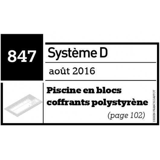 Piscine en blocs coffrants polystyrène - Plan envoyé par courrier au format papier