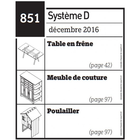 Table En Frêne Meuble De Couture Poulailler