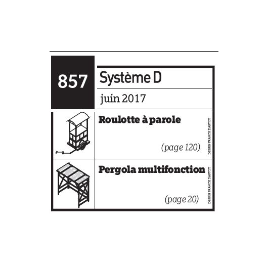 Roulotte à parole + Pergola multifonction - Plan envoyé par courrier au format papier