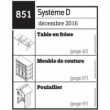 Table en frêne + Meuble de couture + Poulailler - Plan envoyé par courrier au format papier