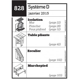 Isolation - Table pliante - Escalier - Marchepied - Plan envoyé par courrier au format papier