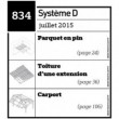 Parquet en pin - Toiture d'une extension - Carport - Plan envoyé par courrier au format papier