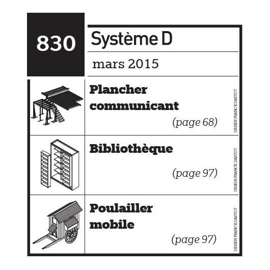 Plancher communicant - Bibliothèque - Poulailler mobile - Plan envoyé par courrier au format papier Plancher communicant - Bibliothèque - Poulailler mobile - Plan envoyé par courrier au format papier
