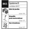 Abri de jardin + Béquille pour motoculteur + Bar à bonbons - Plan envoyé par courrier au format papier