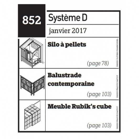 Silo à pellets + Balustrade contemporaine + Meuble Rubik's cube - Plan envoyé par courrier au format papier Silo à pellets + Balustrade contemporaine + Meuble Rubik's cube - Plan envoyé par courrier au format papier
