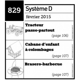 Tracteur passe-partout - Cabane d'enfant à colombages - Brasero barbecue - Plan envoyé par courrier au format papier