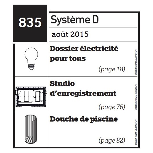 Dossier électricité pour tous - Studio d'enregistrement - douche de piscine - Plan envoyé par courrier au format papier