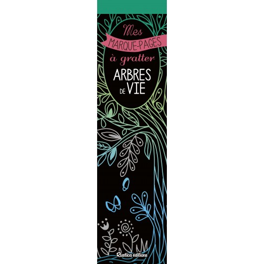 Mes marque-pages à gratter : Arbres de vie Mes marque-pages à gratter : Arbres de vie