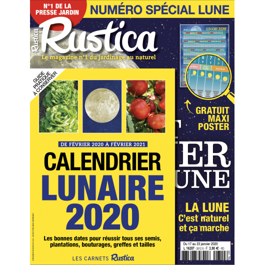 Calendrier Lunaire Rustica Fevrier 2021 RUSTICA   Spécial Lune + CarCalendrier Lunaire   Janvier 2020