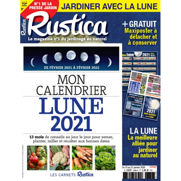Rustica Calendrier Lunaire Juin 2022 RUSTICA   Jardiner avec la Lune 2021